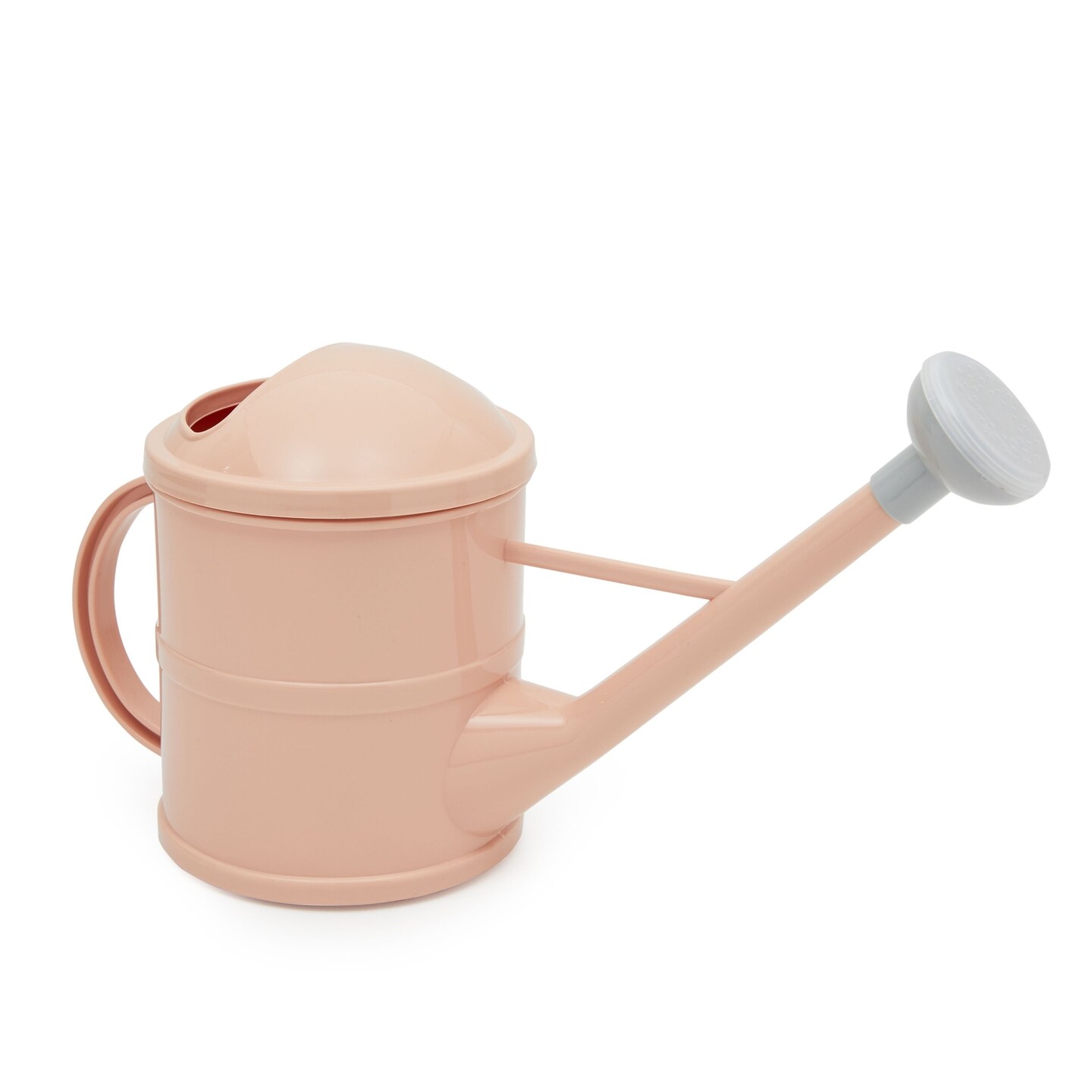 Watering Can with Handle for Indoor Outdoor Plants, Light Pink Plastic (1.5L)