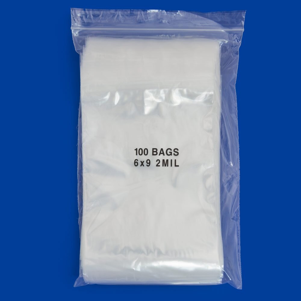 Clear Plastic Reclosable Zipper Bags 6x9 (Package of 100)