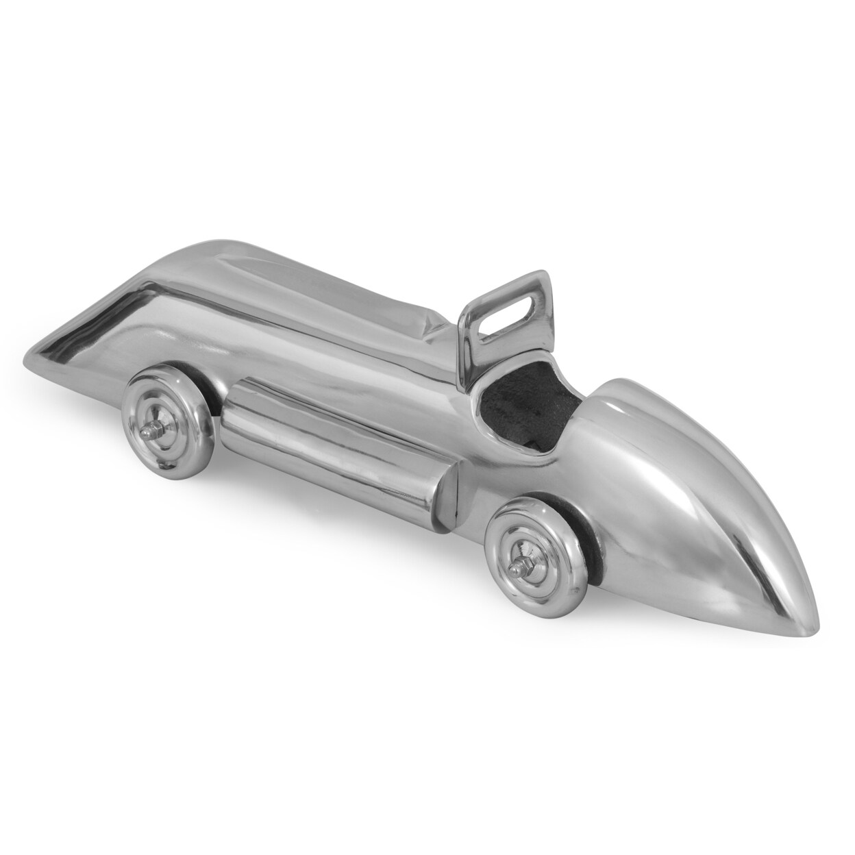 GDFStudio Postema Handcrafted Aluminum Car Sculpture, Silver