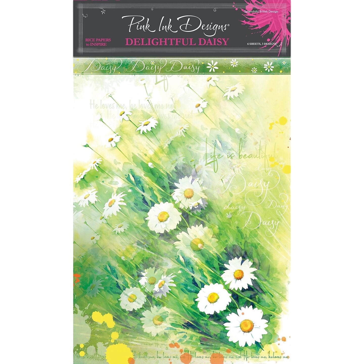Pink Ink Designs Delightful Daisy A4 Rice Paper Michaels