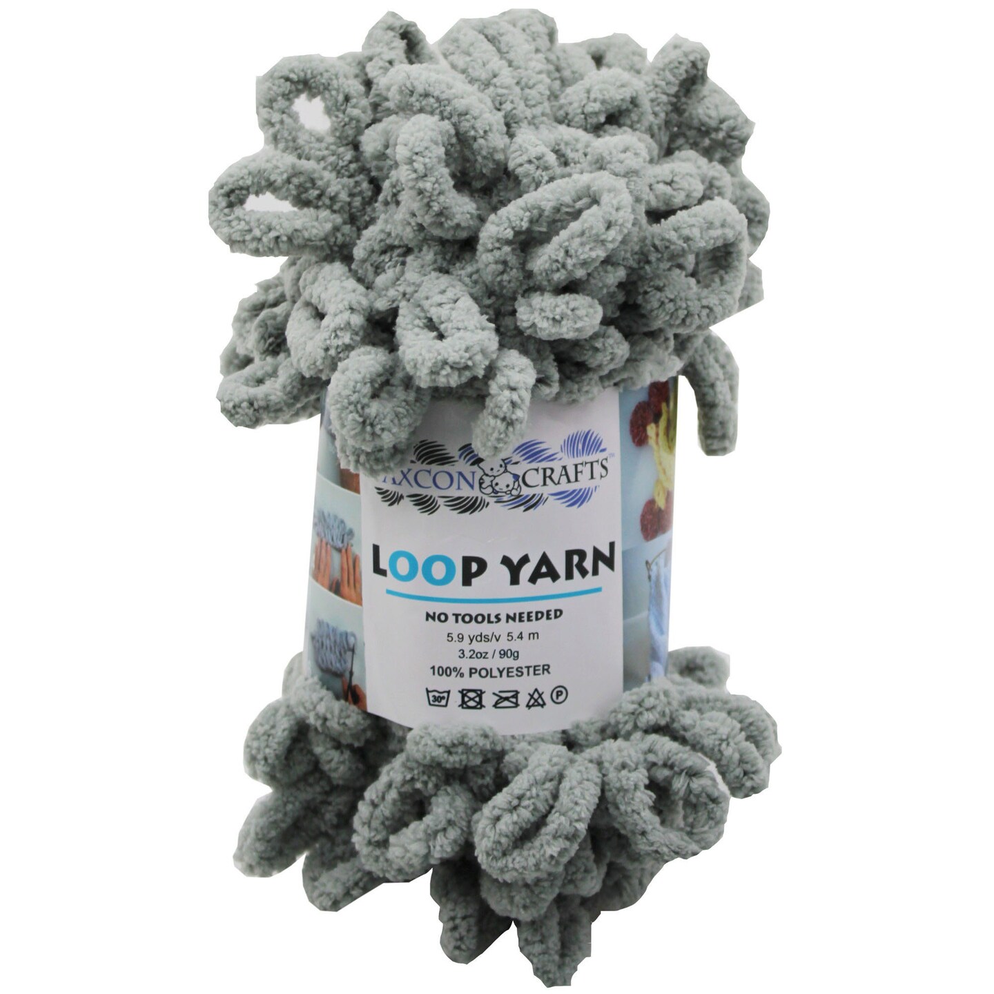 Bulk Buys Loop Yarn in Assorted Colors 5.9 Yards - 10 Pack