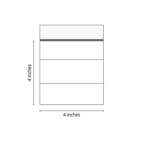 Clear Plastic Reclosable Zipper Bags 4x4 W/White Block (Package of 100)