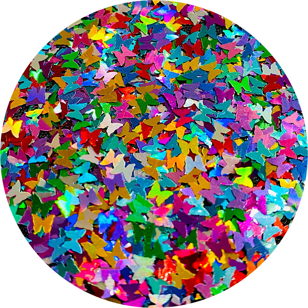 Polyester Glitter - Butterflies Glitter Shape by Glitter Heart Co.™