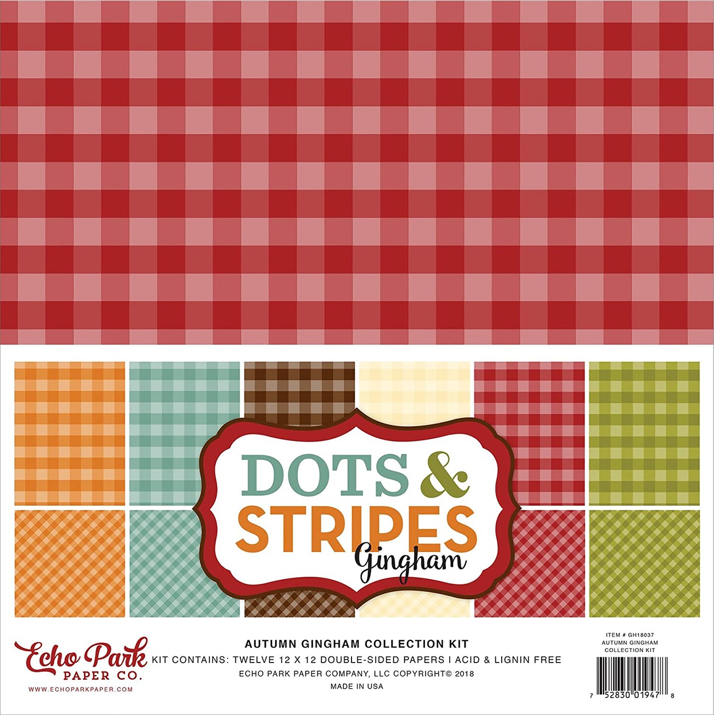 Echo Park Autumn Gingham Collection Kit