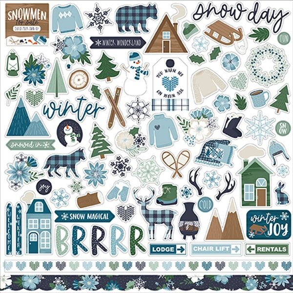 Echo Park Snowed In Stickers