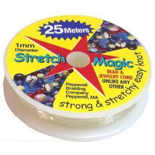 Stretch Magic Bead/Jewelry Cord 1mm Clear 25m (82&#x27;&#x27;)