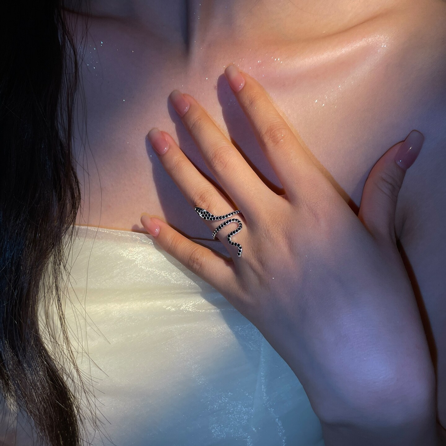 Pandora swirling snake ring discount