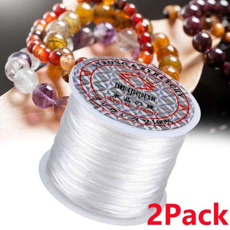 2PCS 54 Yard Elastic Stretch Beading String