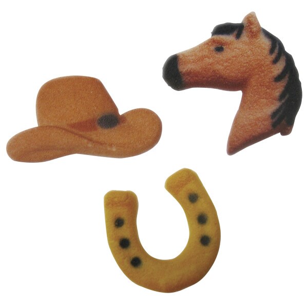 Western Assortment Dec-Ons&#xAE; Decorations 12ct