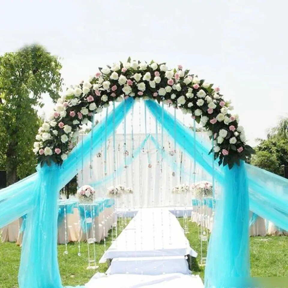 Wedding Arch Garden Backdrop Metal Flower Stand Flower for Birthday Decor 7.7Ft