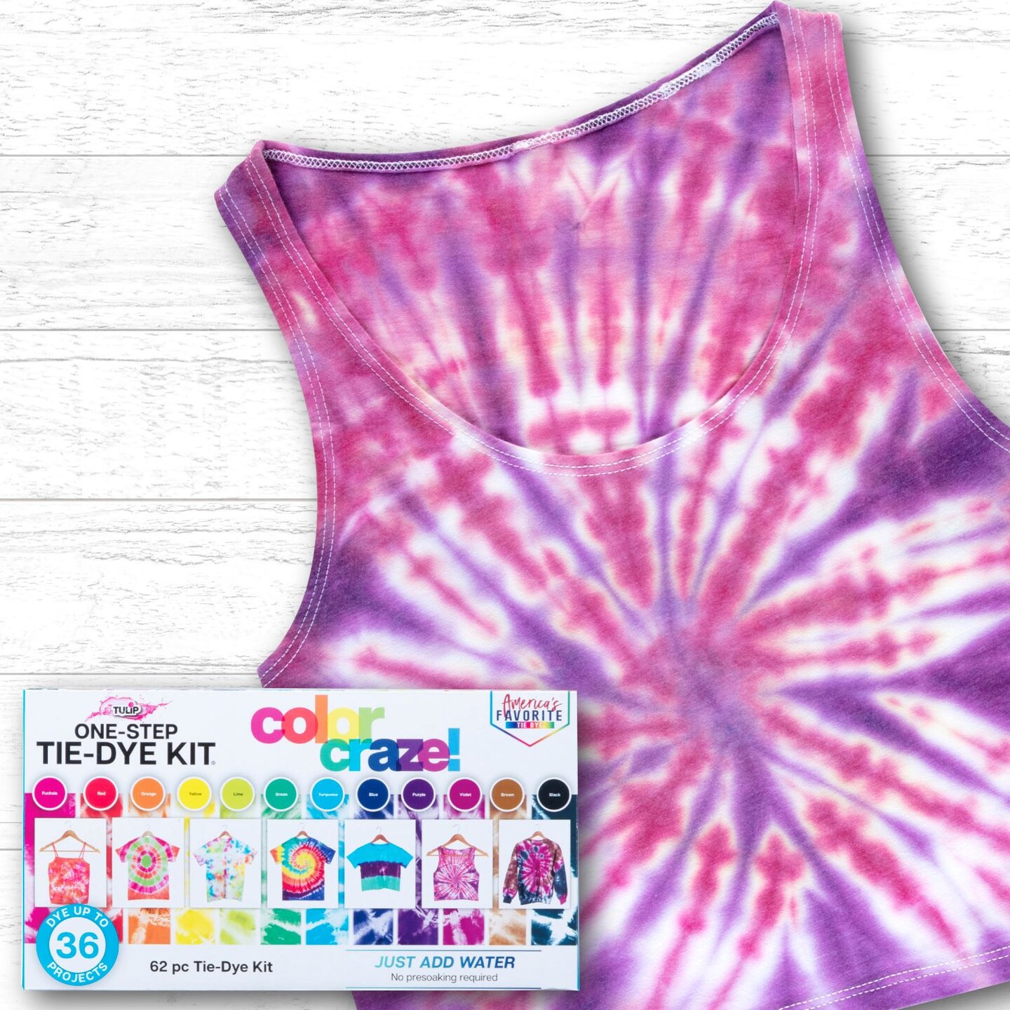 Tulip Color Craze! 12-Color Tie-Dye Kit