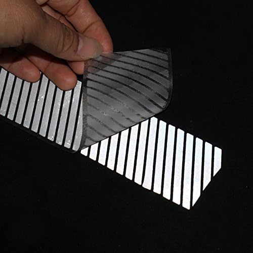 2&#x22; Safety Silver Reflective Iron on Fabric Clothing Tape Stripe Heat Transfer Vinyl Film M02 (2&#x22; x 33ft)