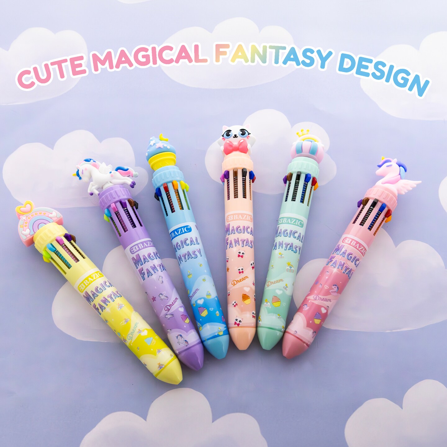 BAZIC 10-Color Pen Magical Fantasy Series