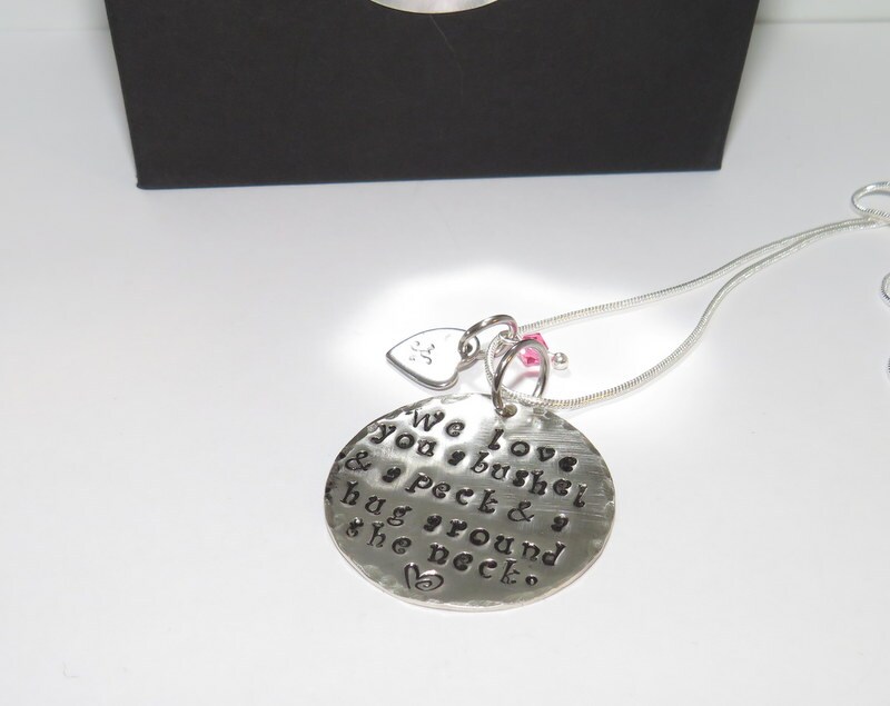 I love you a bushel and a peck and a hug around the neck, custom