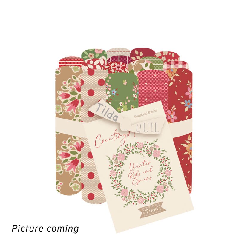 Tilda Fabrics Creating Memories Winter Fat Eight Roll Bundle - 20&#x22; x 11&#x22; - 100% Cotton