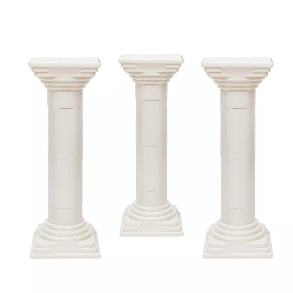 Classic Triumphant Columns 4 White Roman Pillar Durable Wedding Decorative Stand