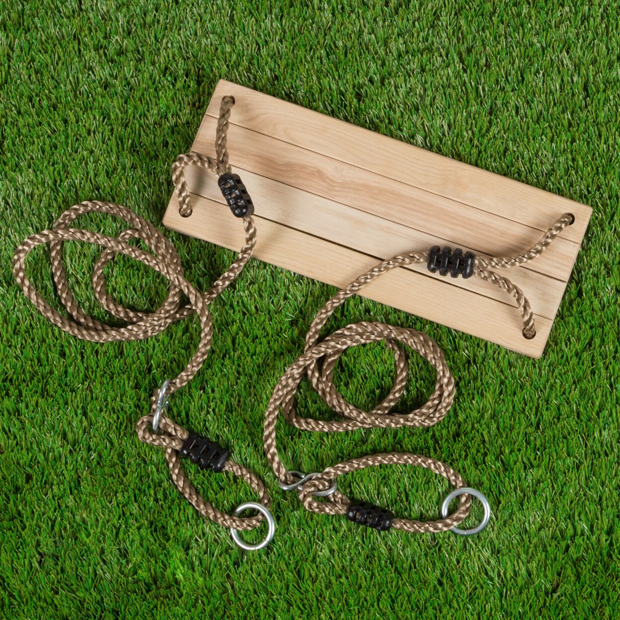 Hey! Play Wooden Tree Swing For Kids 68 Inch Ropes Outdoor Playset Toddler Swing