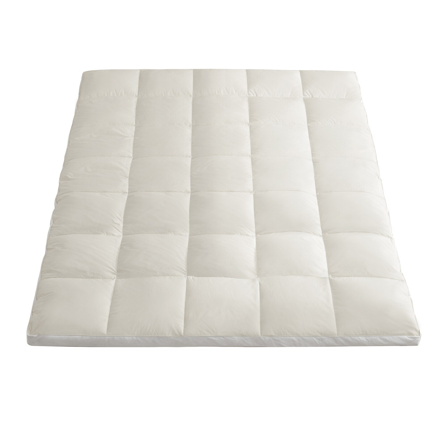 Organic Cotton Mattress Topper Goose Feather Bed Twin Full Queen King Size