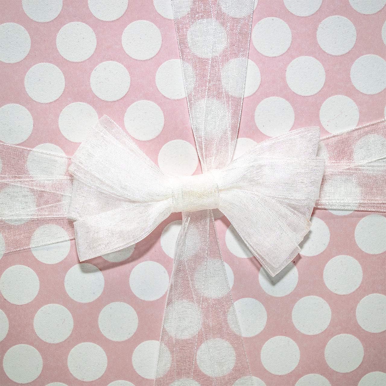 Organdy Nylon Ribbon, 5/8-Inch by 100-Yard, White