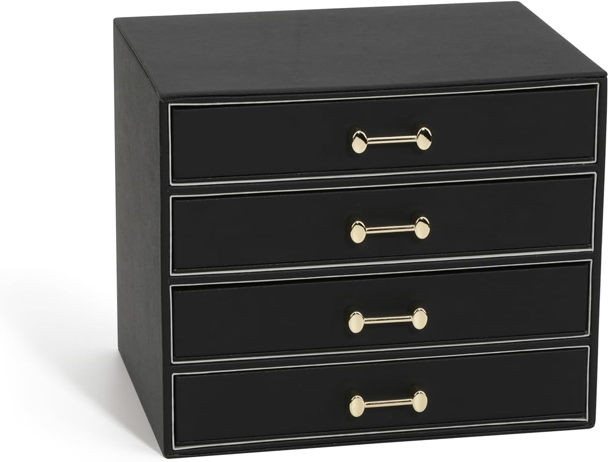 6-in-1 Stackable Jewelry Drawer Organizer with 4 Drawers