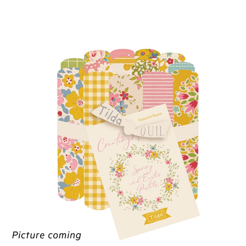 Tilda Fabrics Creating Memories Spring Fat Eight Roll Bundle - 20&#x22; x 11&#x22; -100% Cotton