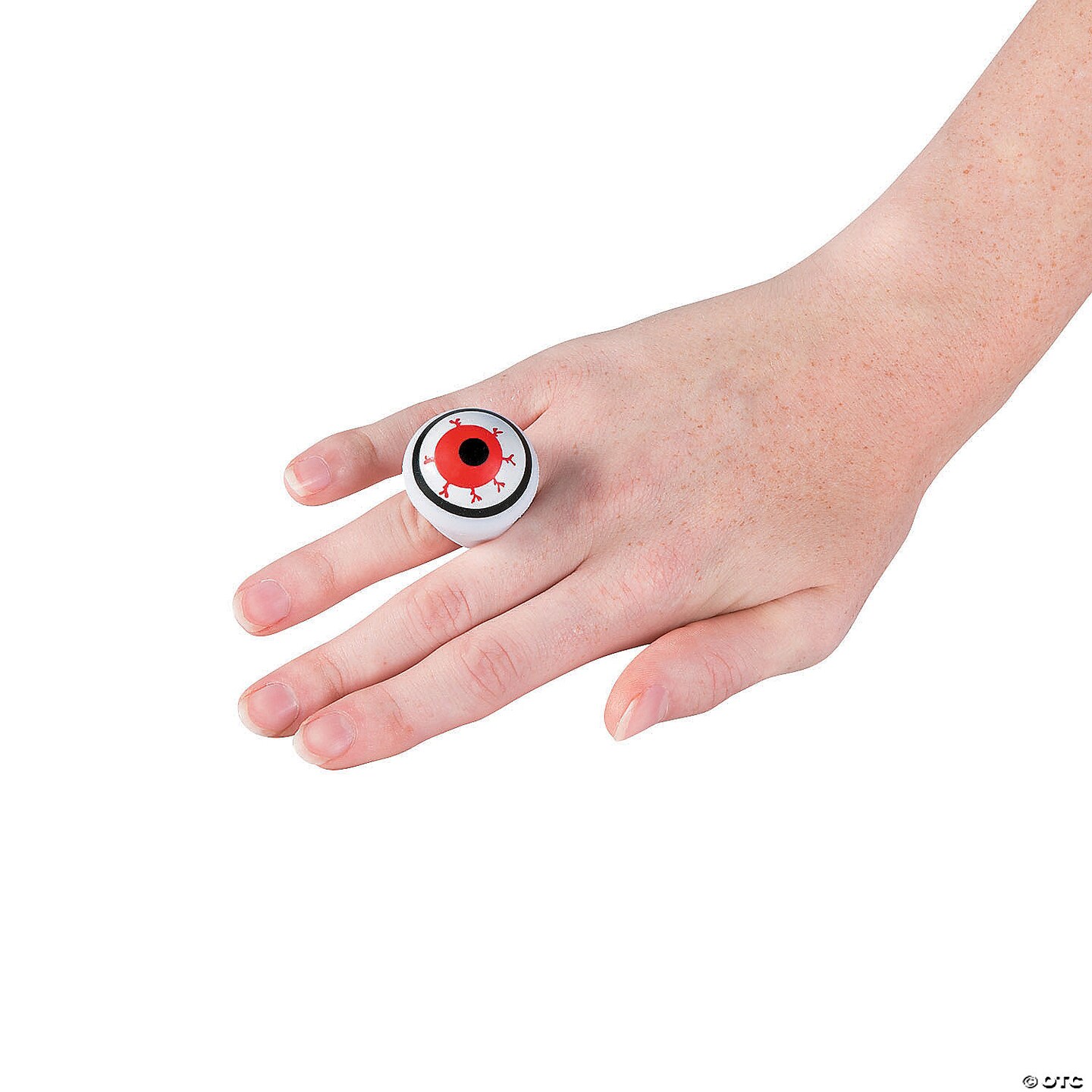 Flashing Halloween Light-Up Rings - 12 Pc.