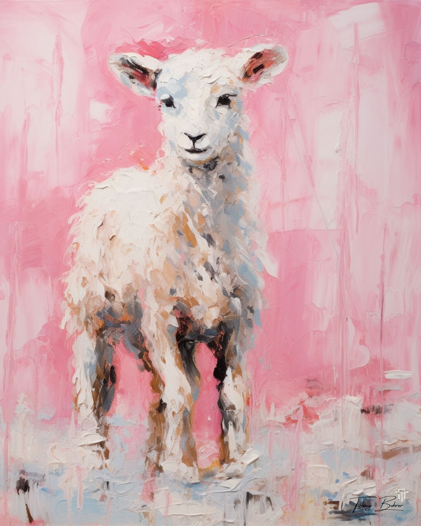 Lamb Of Mercy - Giclee Fine Art Print On Heavy Fine Art Paper 