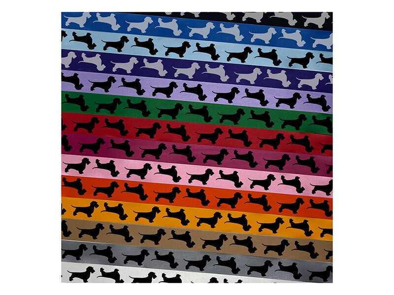 Wirehaired Dachshund Dog Solid Satin Ribbon for Bows Gift Wrapping DIY Craft Projects - 1&#x22; - 3 Yards