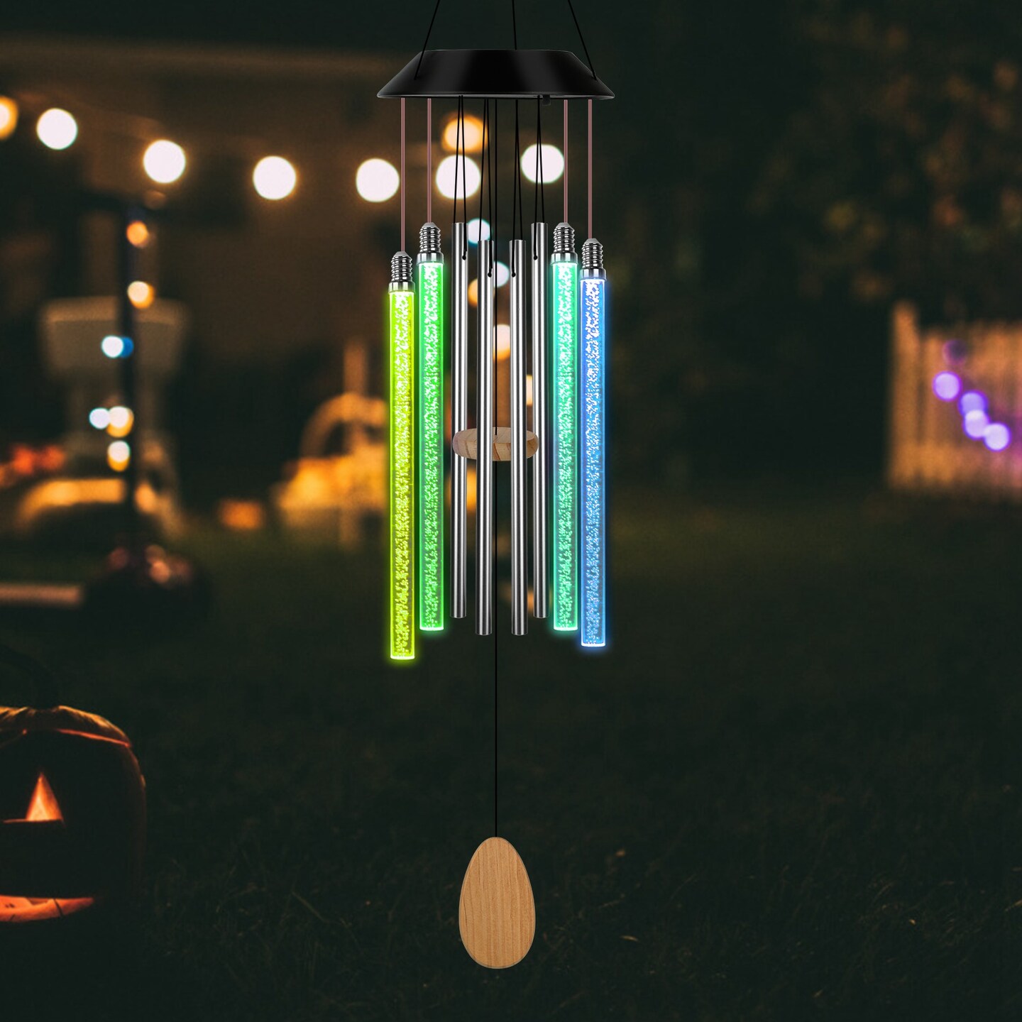 Eggracks By Global Phoenix Color Changing Solar Wind Chime