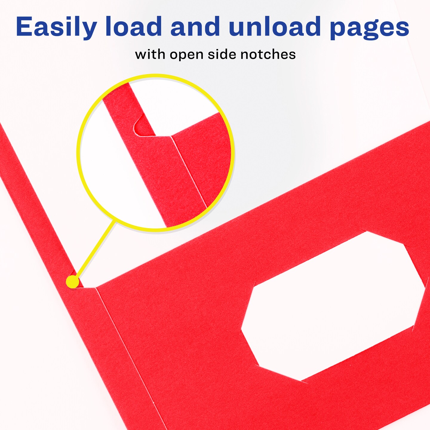 Avery Two Pocket Folders, Holds up to 40 Sheets, 25 Red Folders (47989)