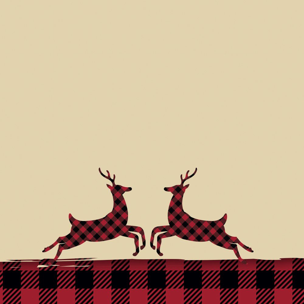 Great Papers! Buffalo Red Reindeer Holiday Stationery Letterhead, 8.5&#x22; x 11&#x22;, Inkjet and Laser Printer Compatible, 80 count