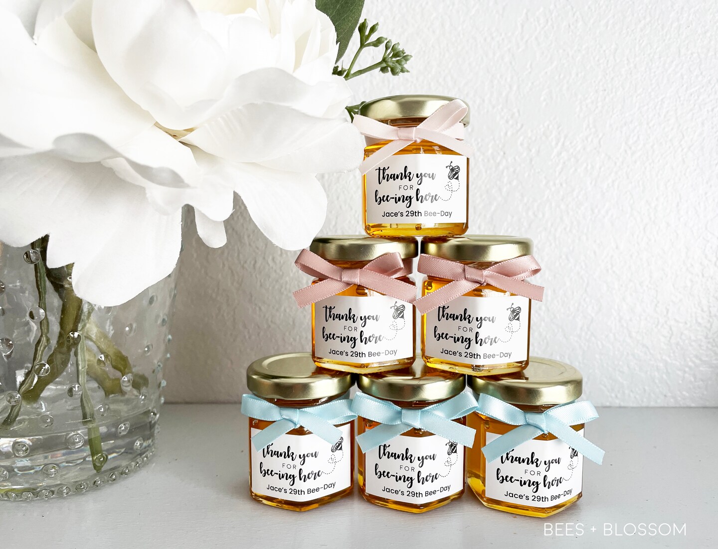 2oz Custom Honey Jar Favors - Honey Wedding Favors, Honey Bridal Shower ...