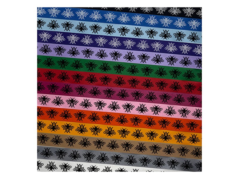 Bee Drawing Satin Ribbon for Bows Gift Wrapping - 1&#x22; - 3 Yards