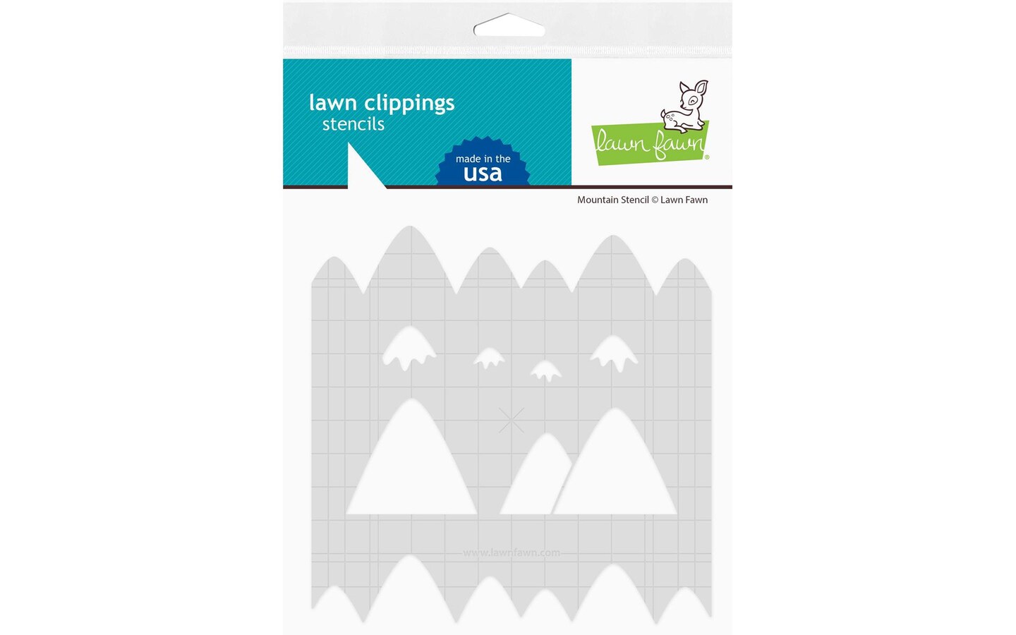 Lawn Fawn Lawn Clip Stencil Mountain