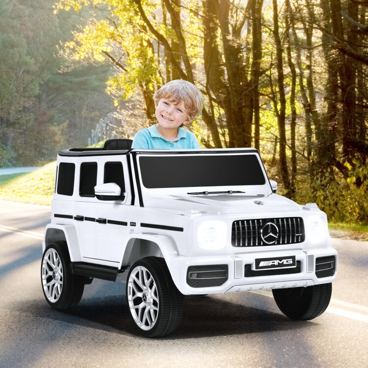 Steel Mercedes-Benz G63 Ride-On Car with Remote, Music and 2 Seats