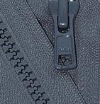 YKK 24&#x22; Vislon Zipper ~ YKK #5 Molded Plastic Sport Zipper ~ Separating - 579 Dark Grey (1 Zipper/Pack)
