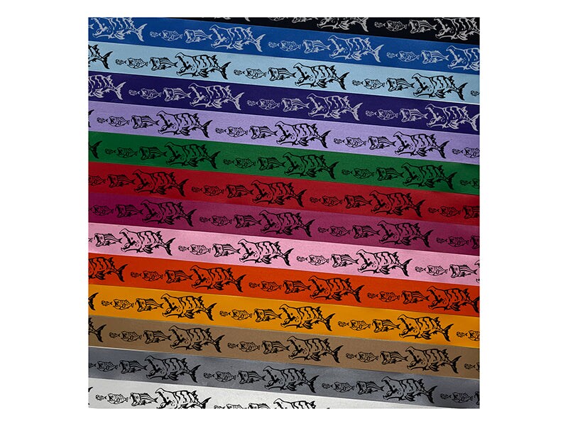 Funny Fish Eating Fish Food Chain Satin Ribbon for Bows Gift Wrapping - 1&#x22; - 3 Yards