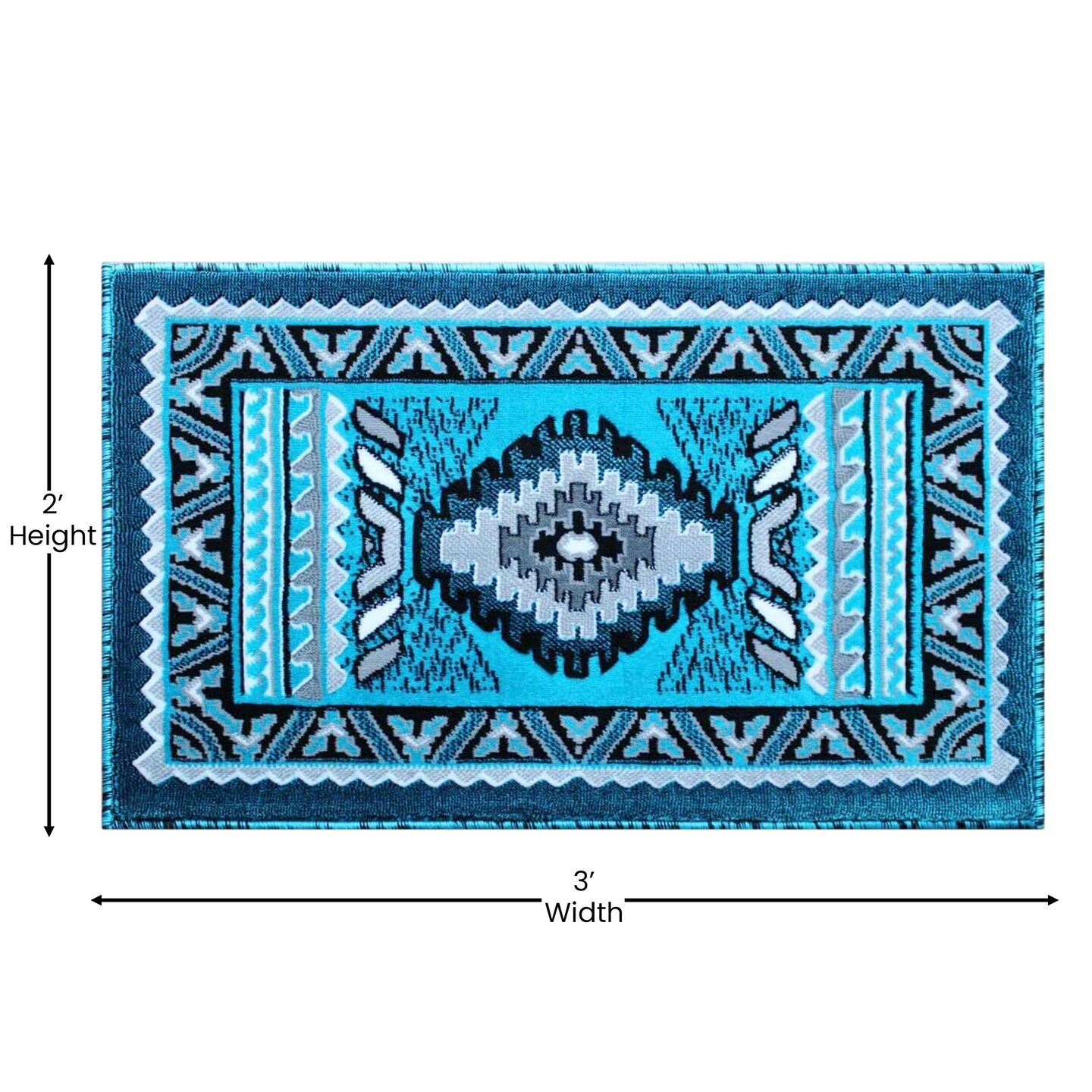 Masada Rugs Southwest Native American Décor Area Rug - Design D143
