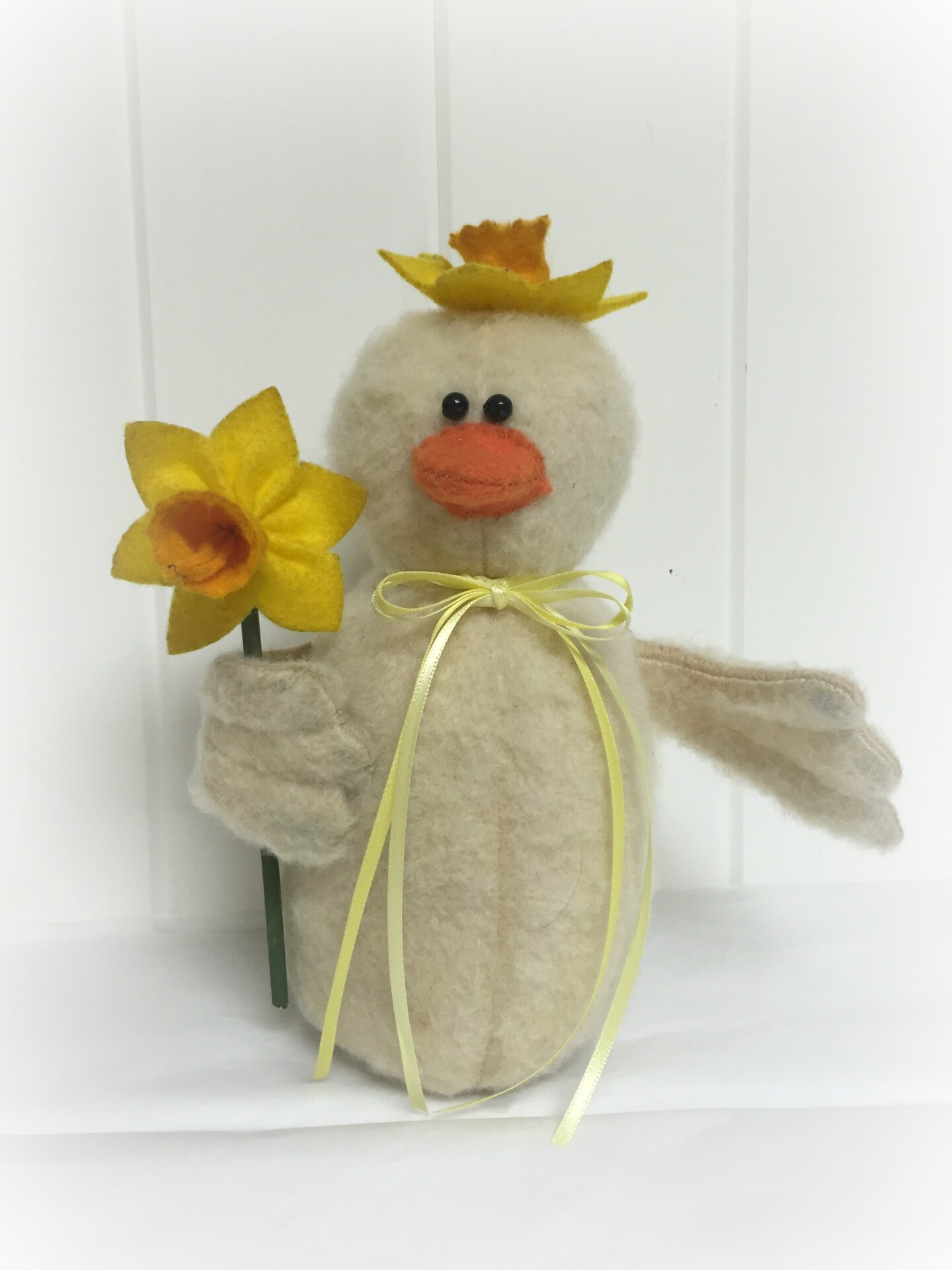 Spring Plush Easter Duck | Spring decoration | Farmhouse duck decor | Easter centerpiece | Barnyard duck 232805651921551360