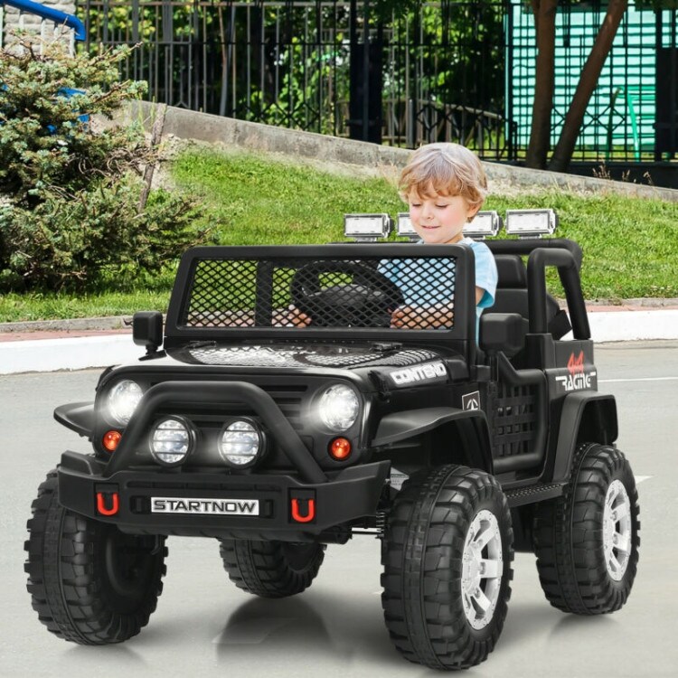 12V Kids Remote Control Electric Ride On Truck Car with Lights and Music