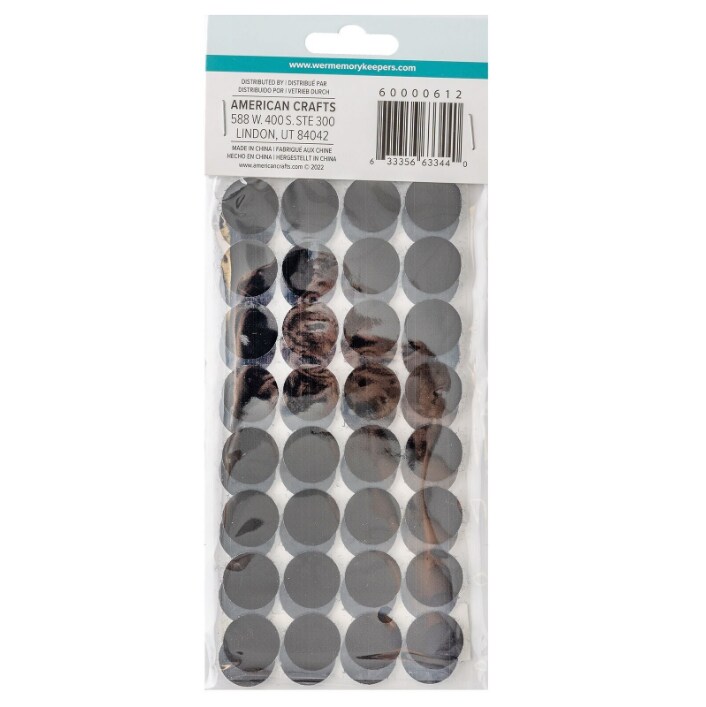 We R Memory Keepers Cinch Hook & Loop Black Stickers 64/Pkg 60000612 by American Crafts