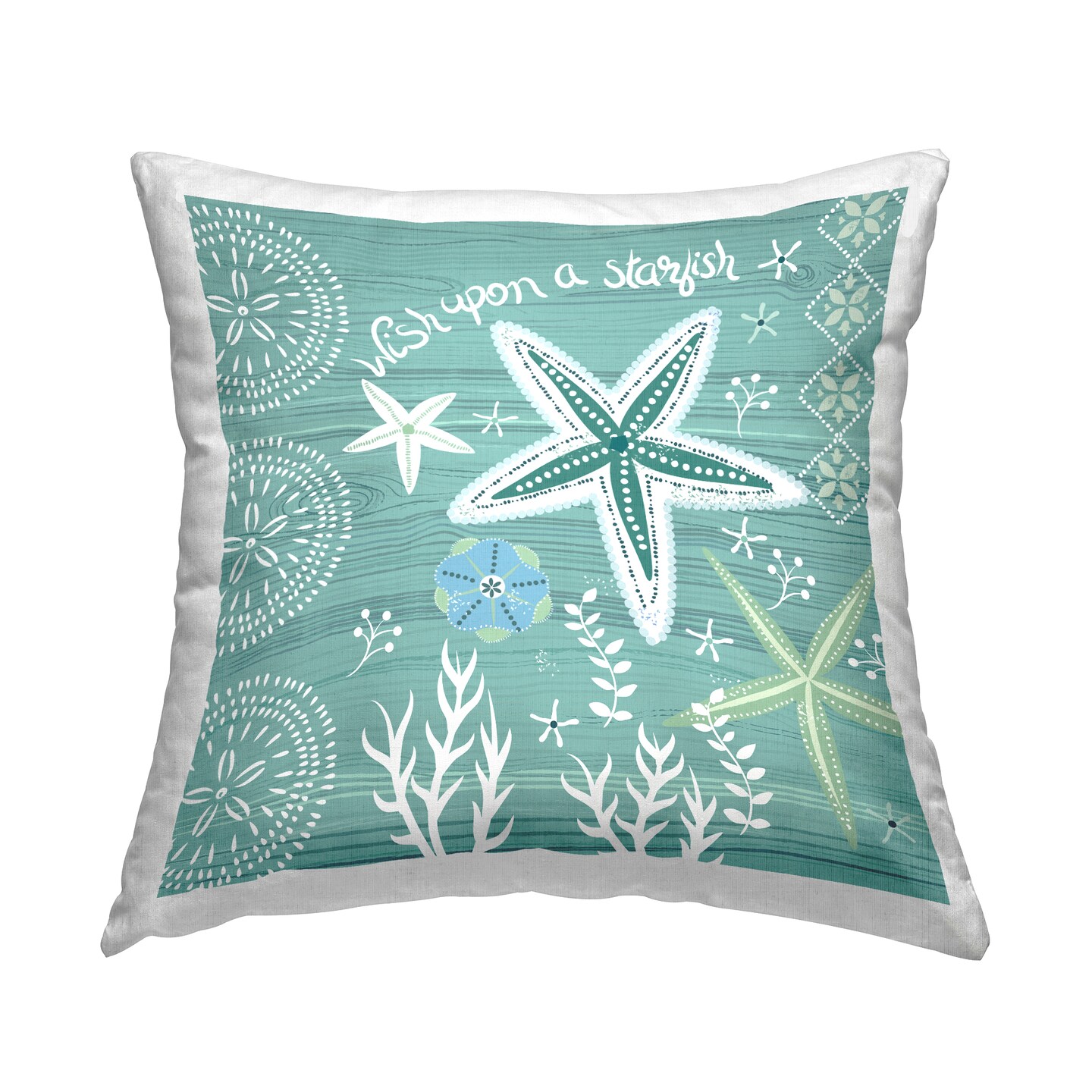 Stupell Industries Wish Upon A Starfish Decorative Printed Throw Pillow