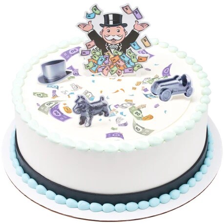 Hasbro Monopoly Let&#x27;s Play! Cake Kit 4 Piece