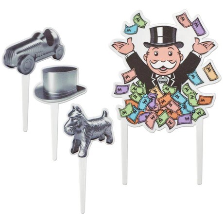 Hasbro Monopoly Let&#x27;s Play! Cake Kit 4 Piece