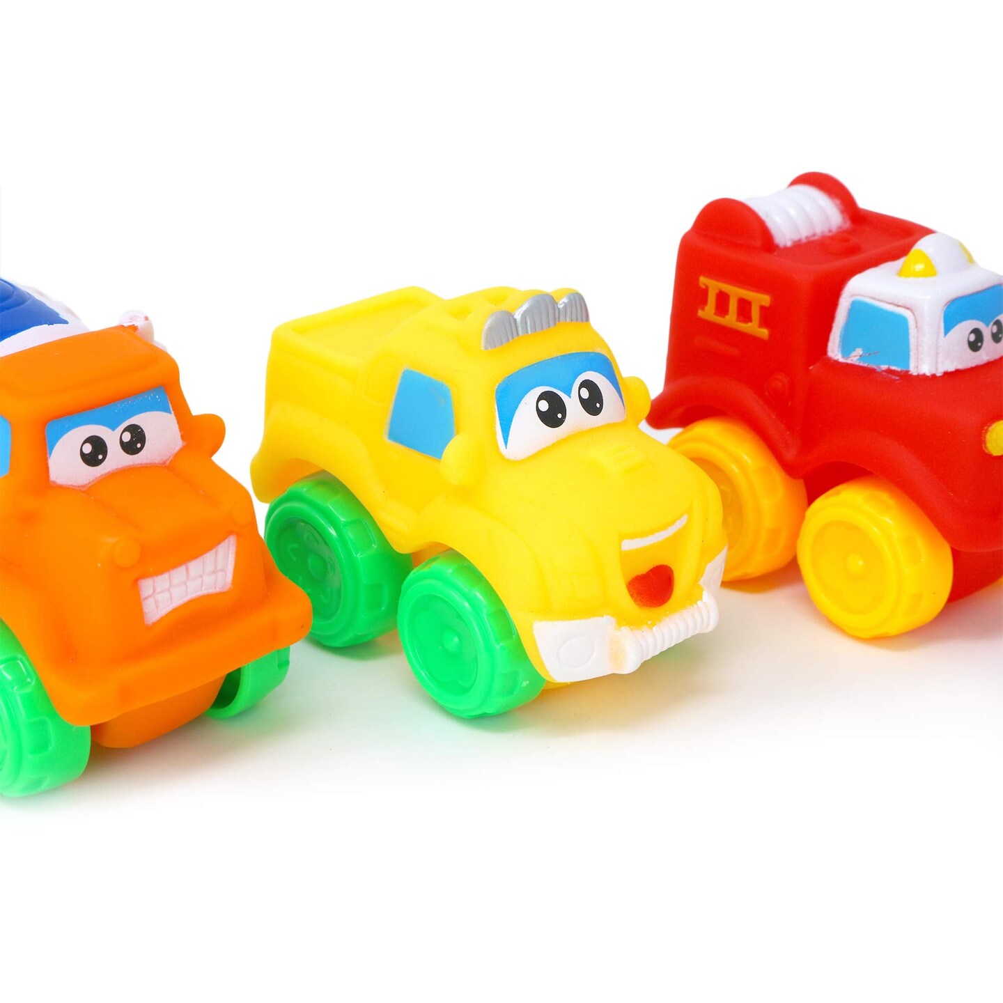 Big Mo&#x27;s Toys Baby Cars - Soft Rubber Toy Vehicles for Babies and Toddlers - 12 Pieces