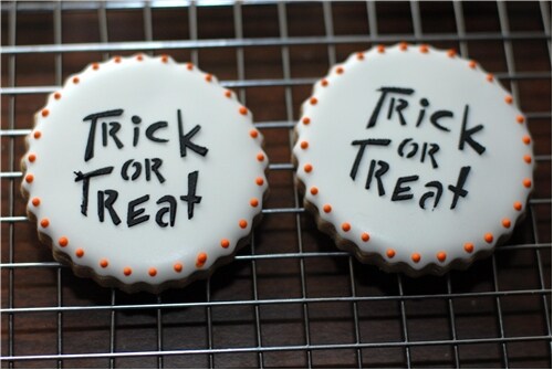Small Halloween Sayings Cookie Stencils | C574 by Designer Stencils | Cookie Decorating Tools |