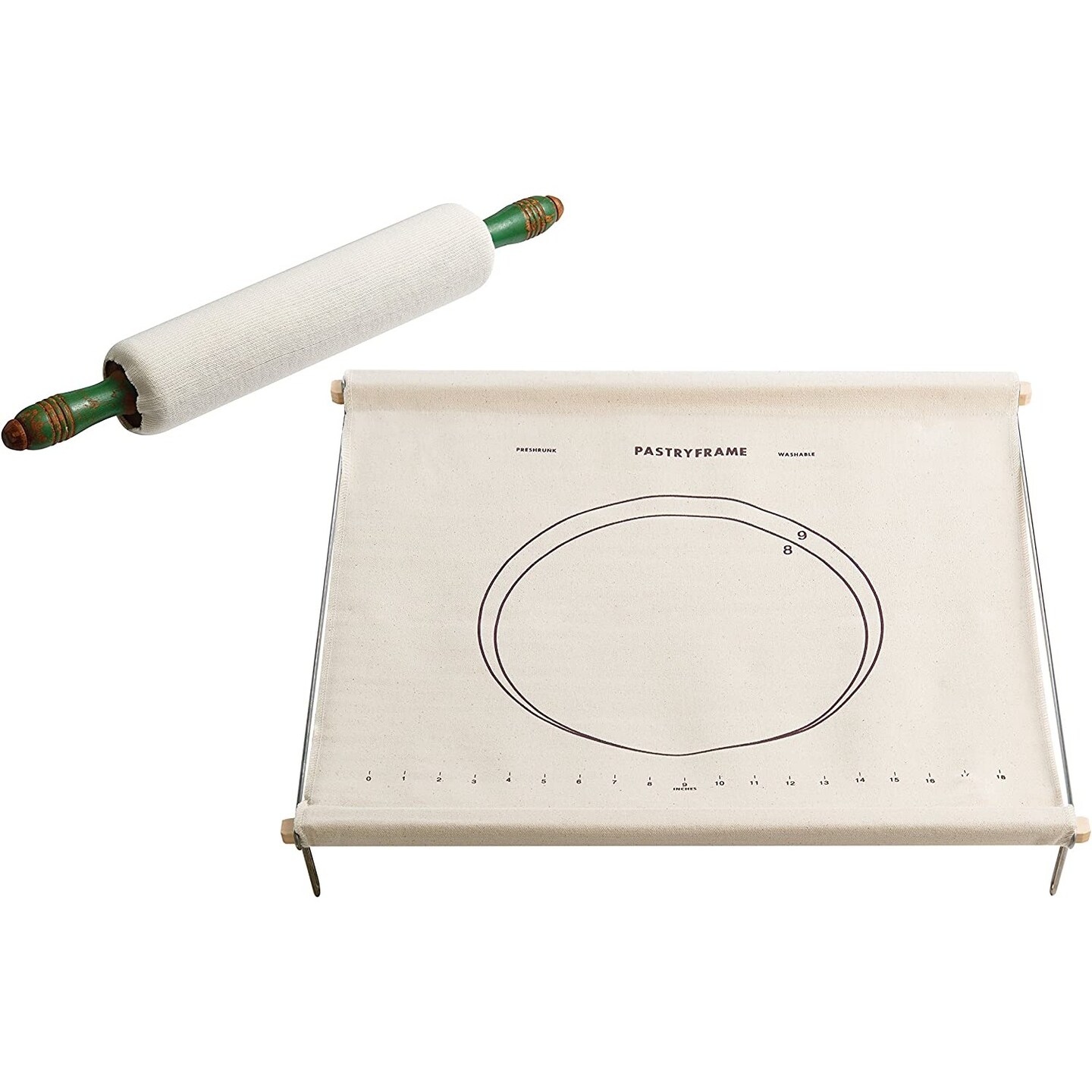 Mrs. Anderson's Baking Pastry Cloth & Rolling Pin Cover Set - Thumbnail 2