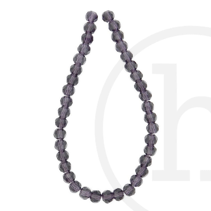 Glass Beads Faceted Round Amethyst Michaels