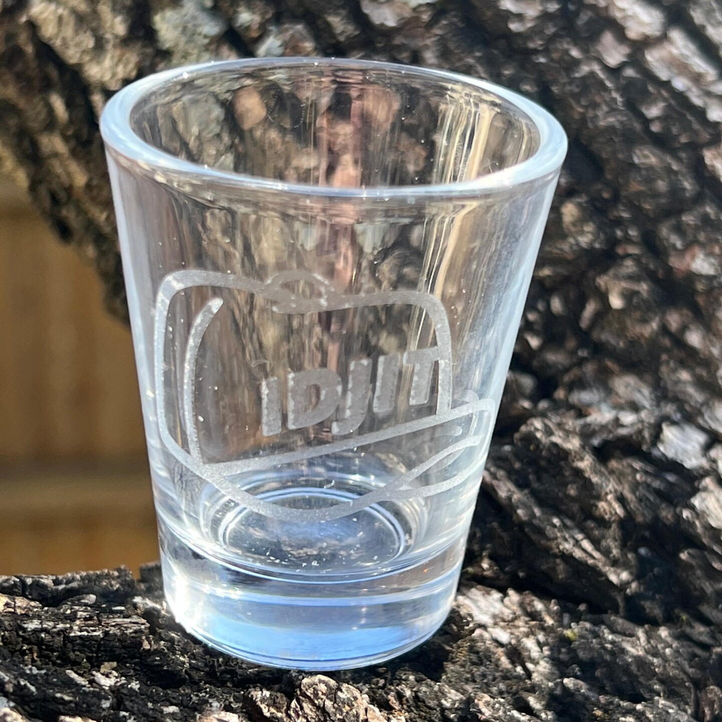 2oz Idjit Shotglass LASER