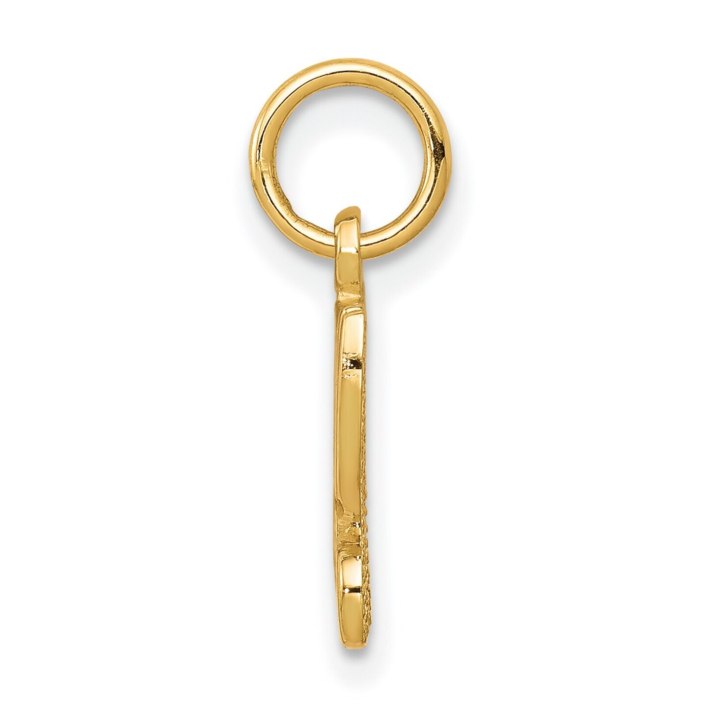 10K Yellow Gold I Love My Husband Charm Pendant Jewelry 18mm x 21mm
